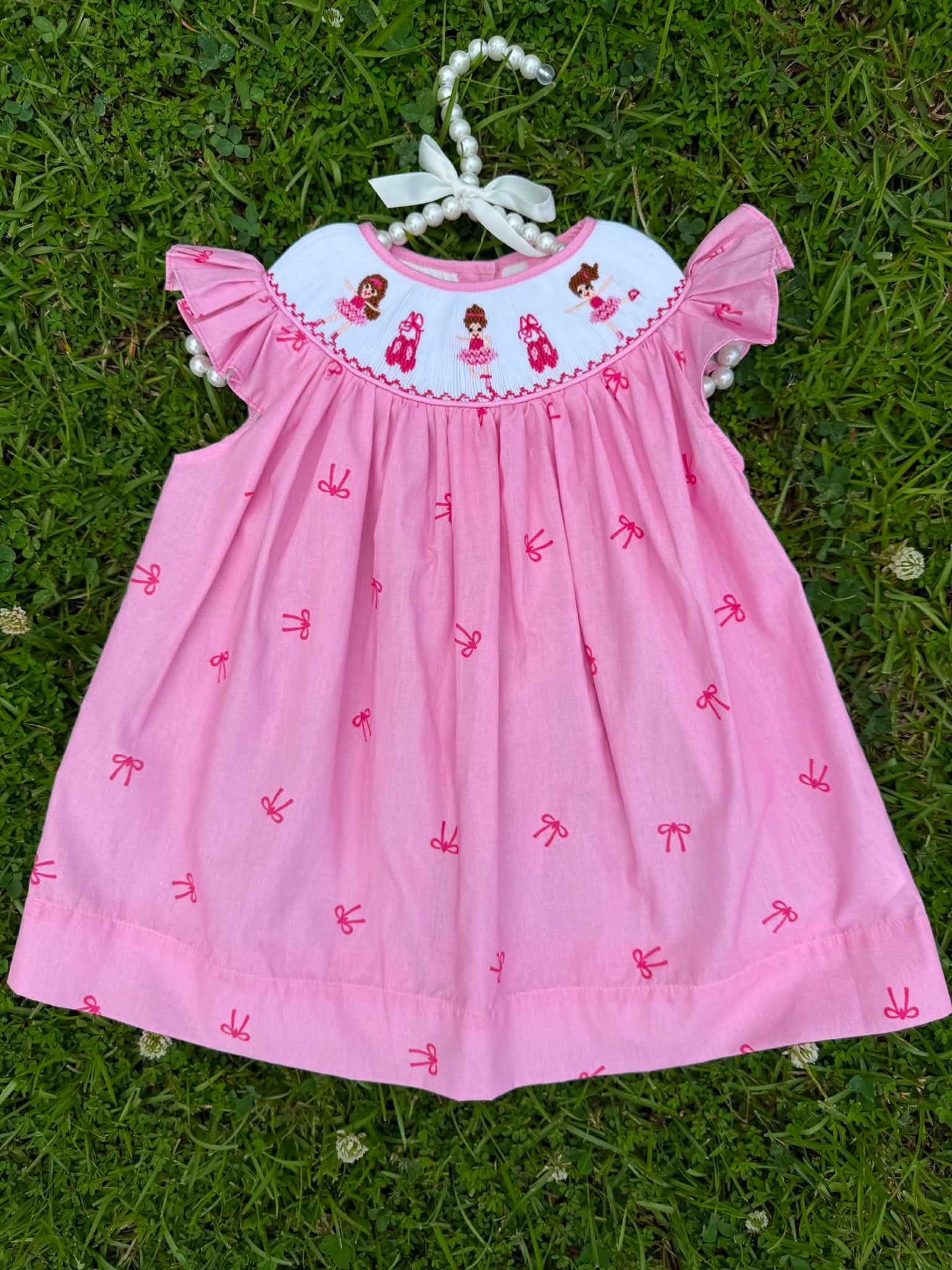 Ballerina Pink Hand Smocked Dress