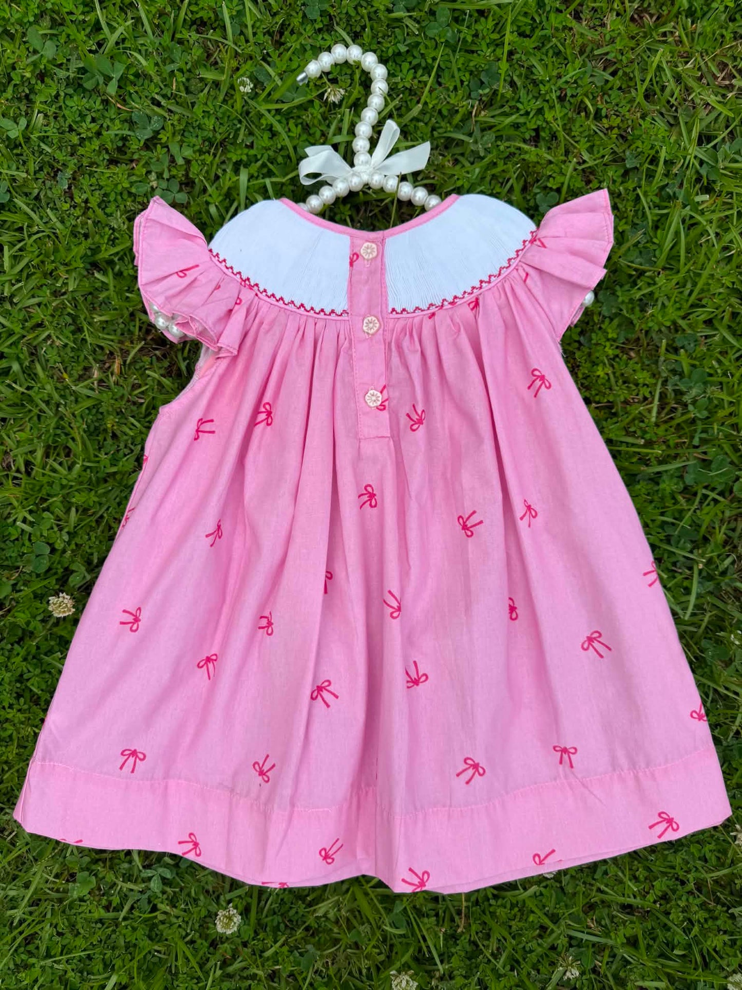 Ballerina Pink Hand Smocked Dress