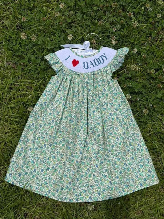 I LOVE DADDY Bishop Dress