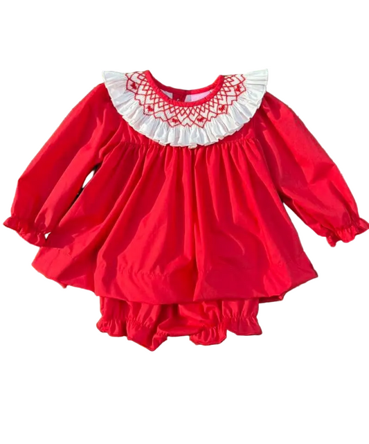 Red Bow Bloomer Set