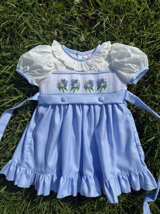 Hydrangea Smocked Dress