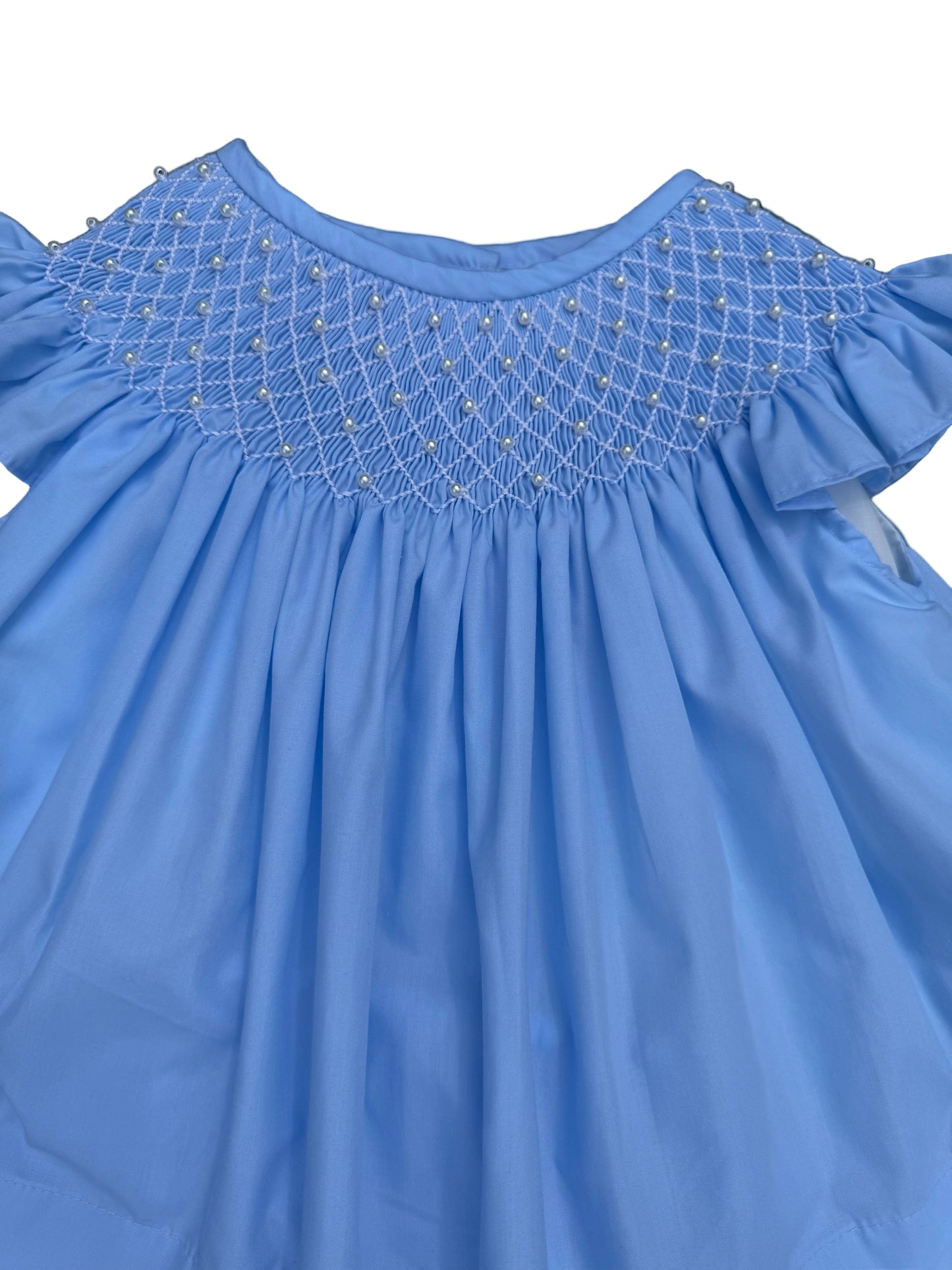 Blue Pearl Hand Smocked Set